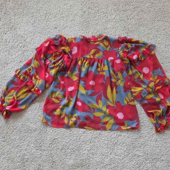 Karlie Multicolor Ruffle Top - Picture 4 of 7